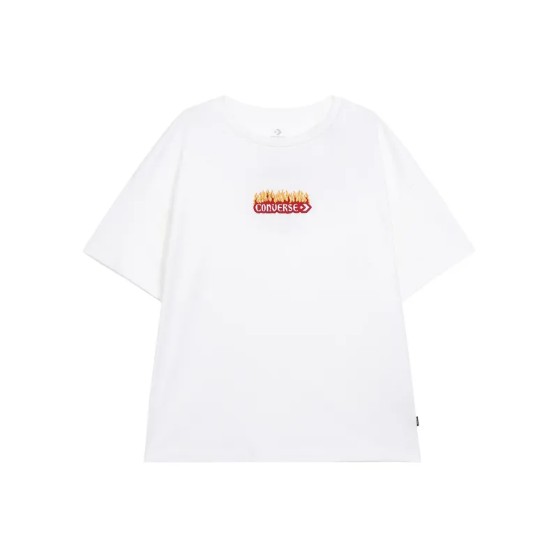 Converse T Shirts Women's White-0