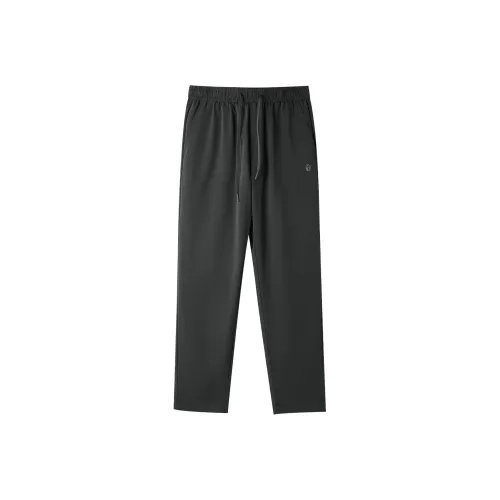 HLA Casual Pants Men's Dark Gray Pattern 20