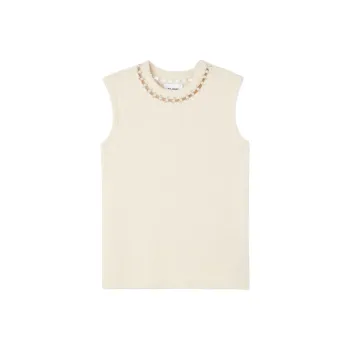 St. John Bead-embellished Bouclé Vest