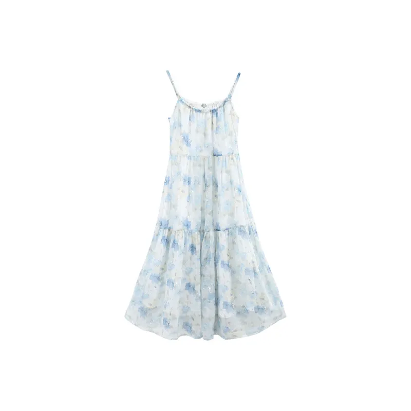 A Paradise For Awakening Slip Dress Women's Blue-1