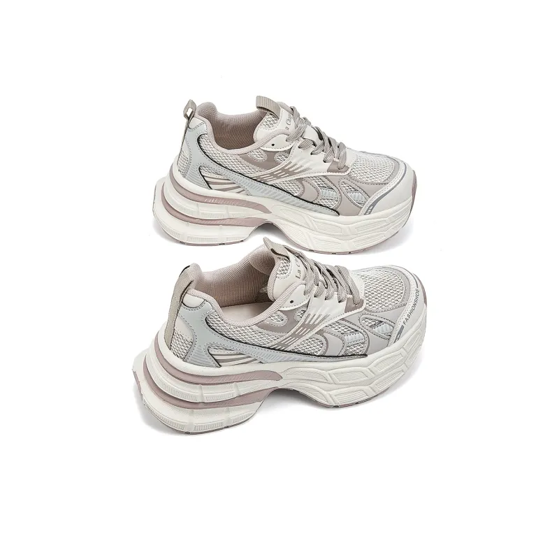 La Chapelle Low Top Chunky Sneakers Women's Pink-3