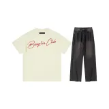 Clothing Sets[Apricot Short-Sleeved & Pink & Black Jeans]