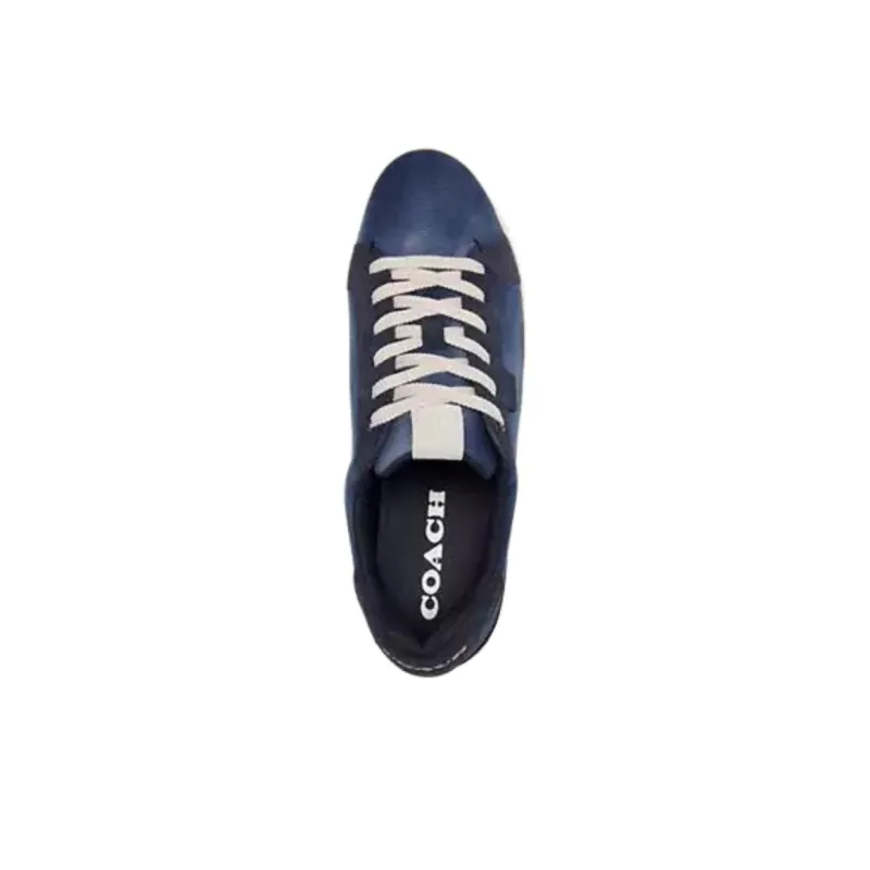 COACH Lowline Low Top Skateboard Shoes Men's Blue-3