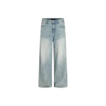 HEIYIXIANSHENG Jeans Unisex Blue