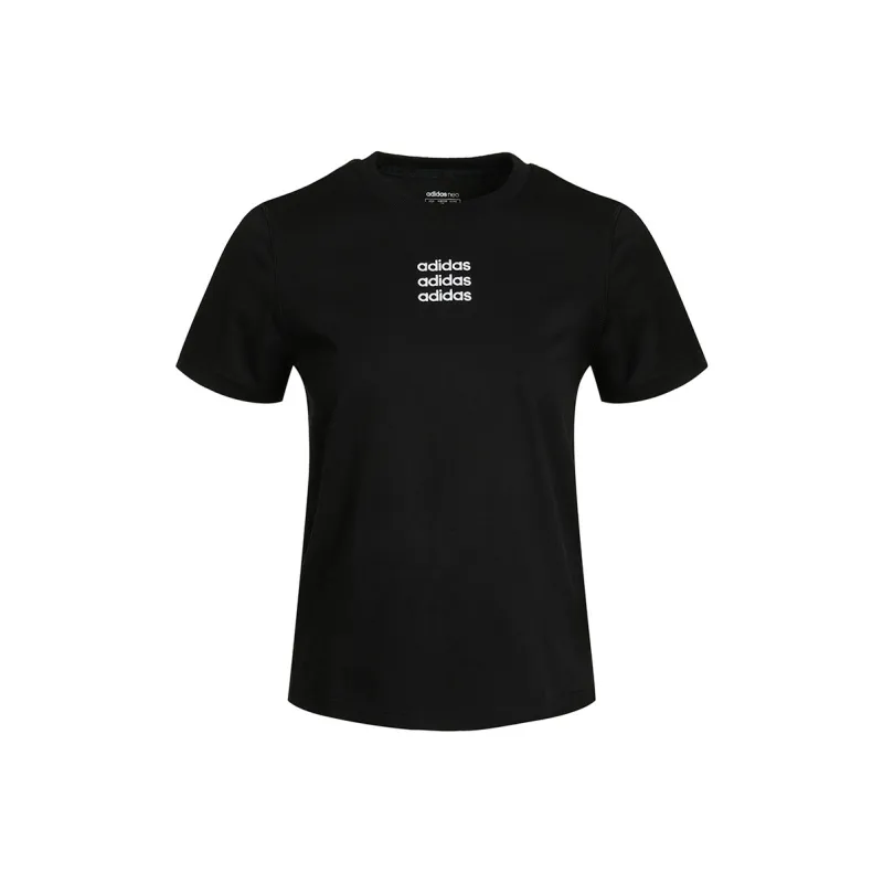 Adidas Neo Set in Sleeve T Shirt Women's Black-0