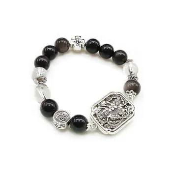 Finger Carpenter Obsidian Bracelets Unisex