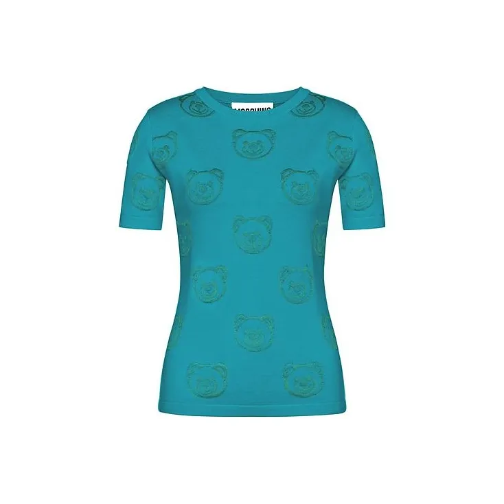 MOSCHINO Crop Tops Women's Blue-0