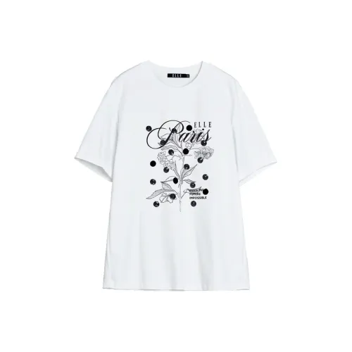 ELLE T Shirts Women's White