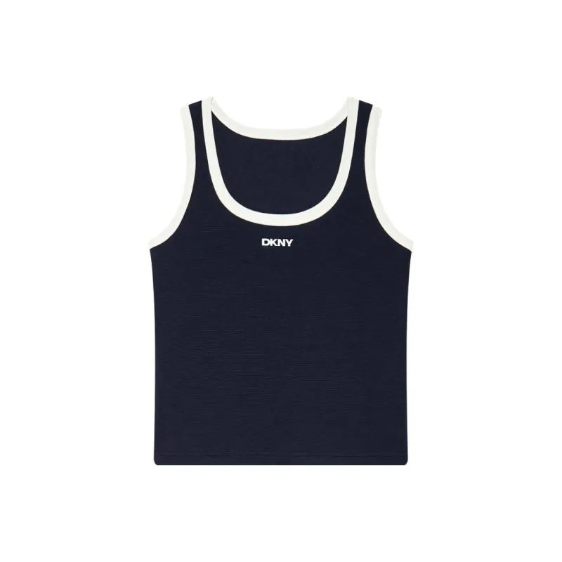 DKNY SS24 Tank Top Women's Navy Blue Multicolor-0