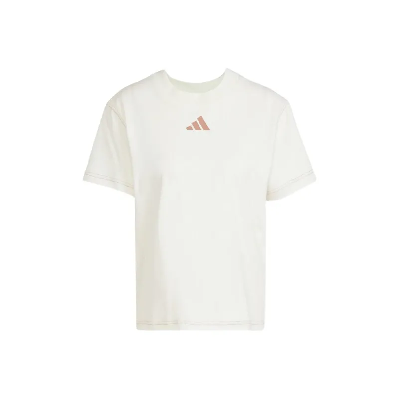 Adidas Clothing T Shirts Women's White-0