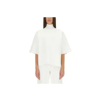 THEORY High Neck Straight Hem Top
