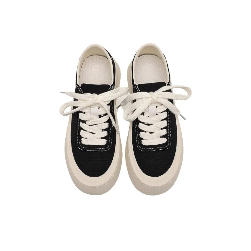 WEISHIBANGWEI Canvas Shoes Men's Black-3