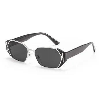 BOELEO Plate Frame Square Sunglasses Women's