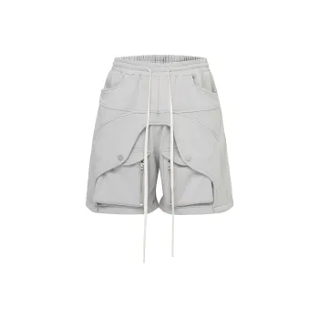 FIRE 2 COLD EGO Casual Shorts Unisex Light Gray
