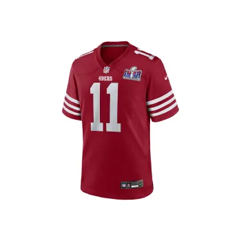 Nike Brandon Aiyuk San Francisco 49ers Super Bowl LVIII Rugby Jerseys Men's Scarlet