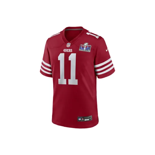 Nike Brandon Aiyuk San Francisco 49ers Super Bowl LVIII Rugby Jerseys Men's Scarlet