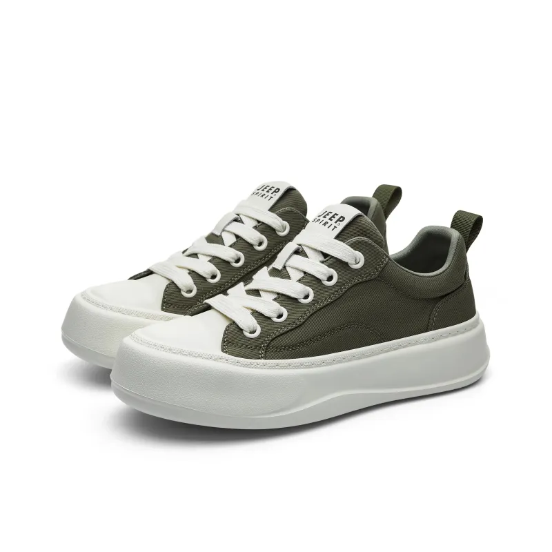 JEEP SPIRIT Low Top Casual Shoes Men's Dark Forest Green-3