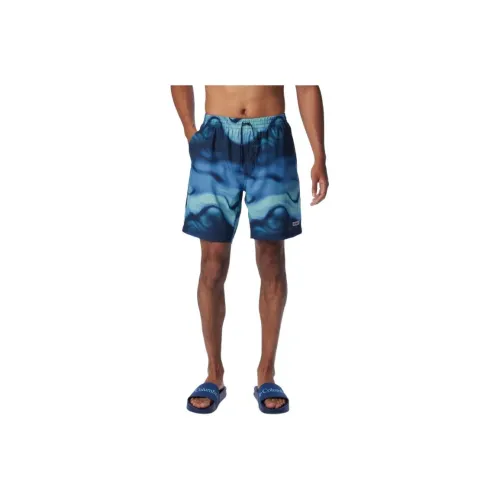 Columbia Summertide Stretch™ Printed Shorts Casual Shorts Men's College Navy Blue Dark Stream