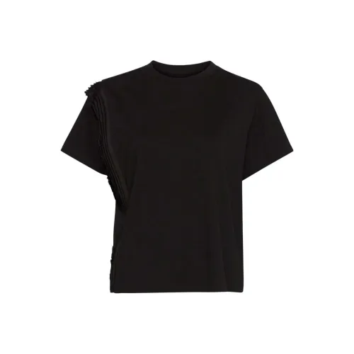 MM6 Maison Margiela Pleat Detailed Crewneck T Shirt