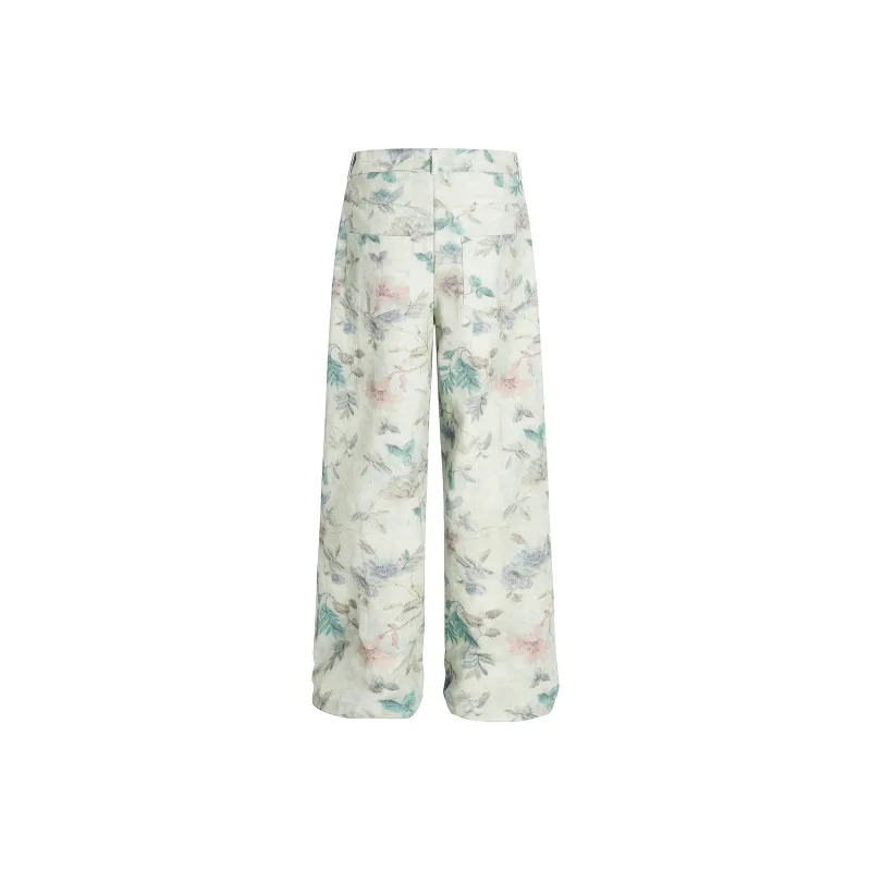 GBXM Jeans Unisex Floral Fabric Color-2