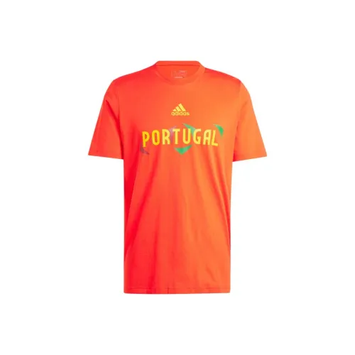Adidas UEFA EURO24™ PORTUGAL T-SHIRT Soccer Jerseys Men's Energetic Red
