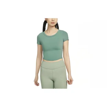 Nike One Fitted Crop Tops Women's Coast Blue/black