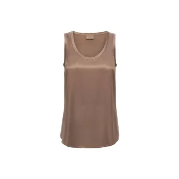 Brunello Cucinelli Scoop Neck Sleeveless Tank Top