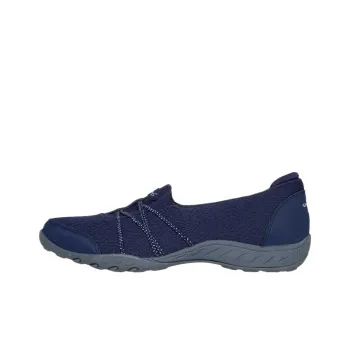 Skechers Breathe Easy Low Top Casual Shoes Women's Marine Blue
