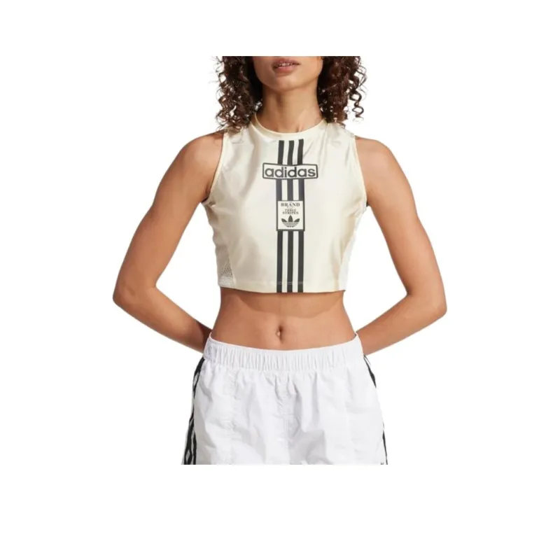 Adidas Clothing Tank Tops Women's White-0