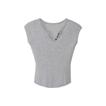 Fstudio Knitted Fabric T-Shirt Women's