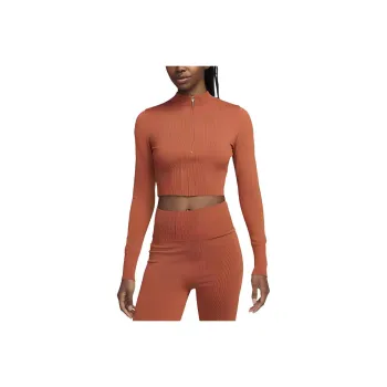 Nike Sportswear Chill Knit Women's Slim Long Sleeve Cropped Sweater 1/2 Zip Top