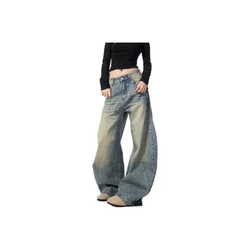 Pirkadat Jeans Unisex Brown Blue