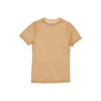 Acne Studios Drop Shoulder Sleeve T Shirt Women's Brown