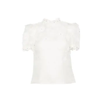 Zimmermann Matchmaker Lift Off Appliquéd Blouse
