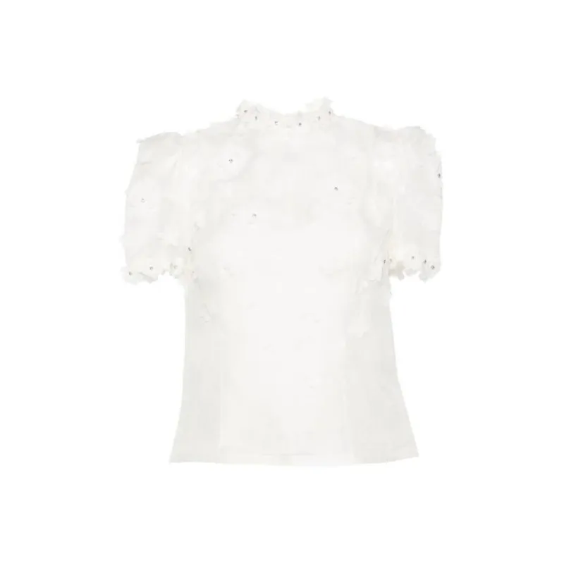Zimmermann Matchmaker Lift Off Appliquéd Blouse-0