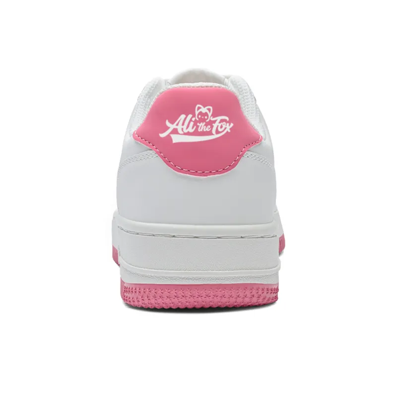 ALI THE FOX Low-Top Skateboard Shoes Women's Classic White/Hai Chang Blue-24