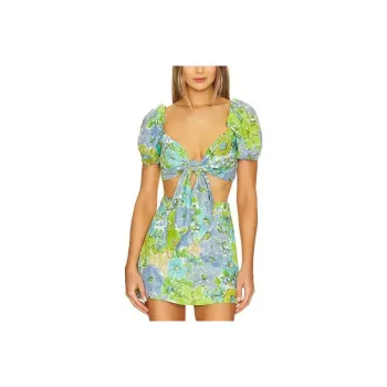 FAITHFULL THE BRAND Crop Tops Women's Green
