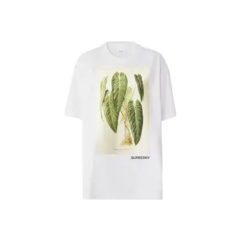 Burberry Botanical Sketch T shirt White