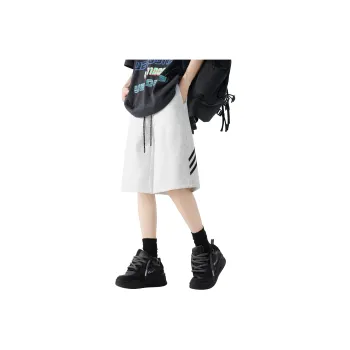 Find Yourself Casual Shorts Unisex White Heather Gray