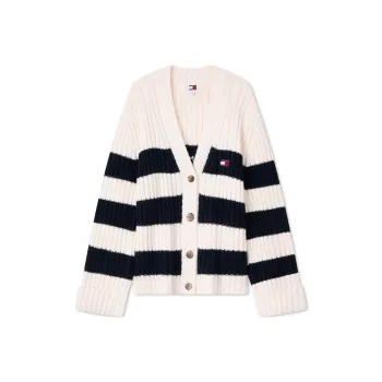 Tommy Hilfiger Sweater Women's Blue White Red Multicolor