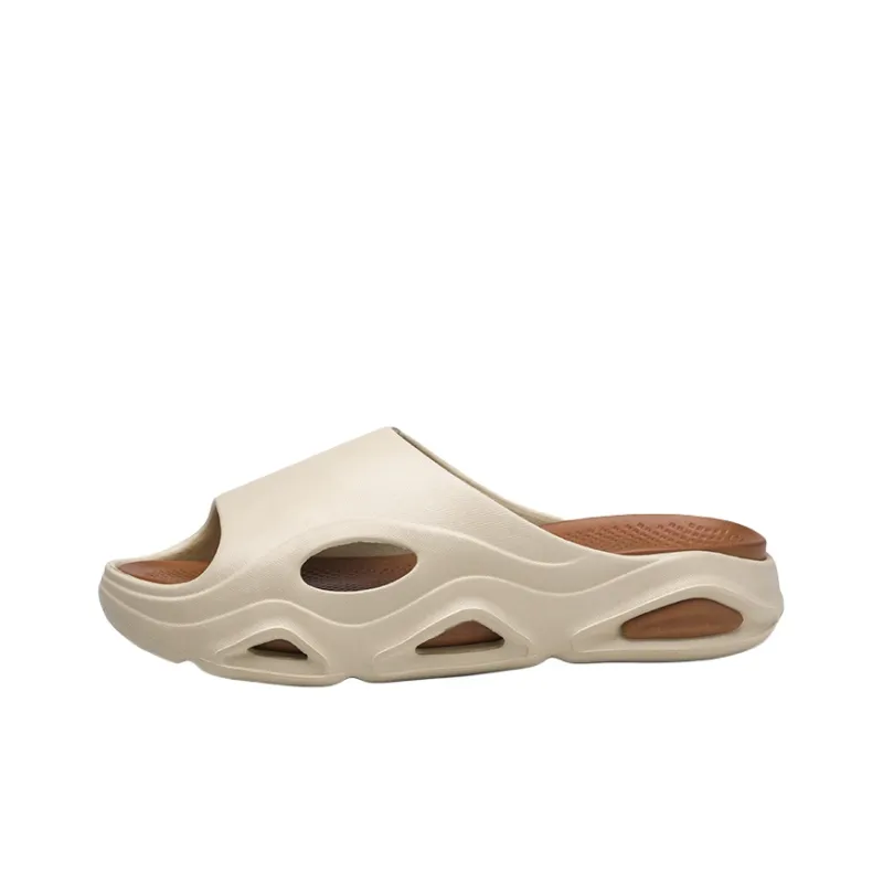 FCMM Slide Slippers Men White Green/Black Orange/Beige Brown-8