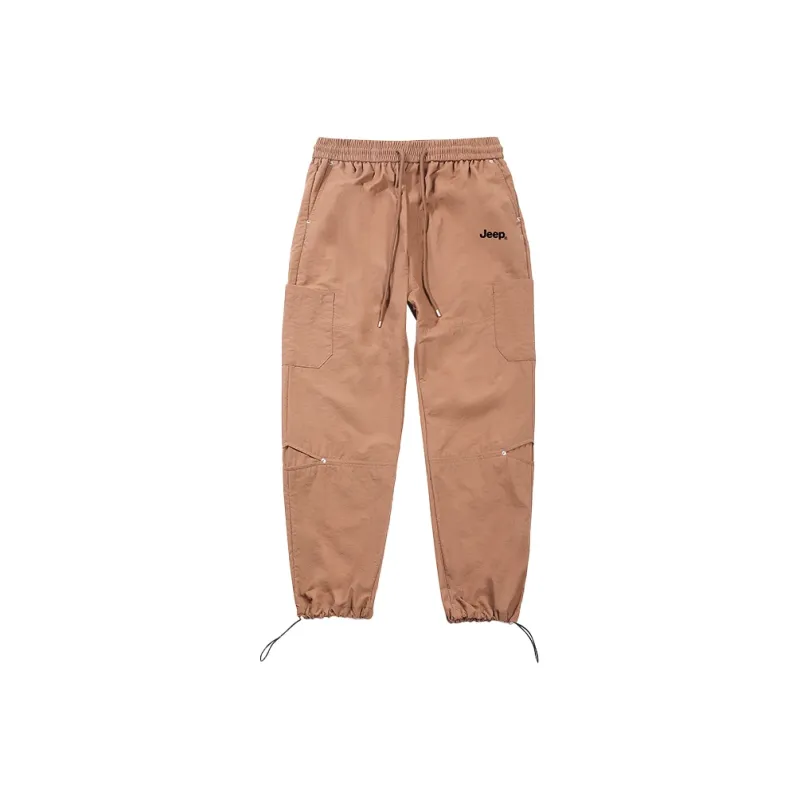 Jeep Individual Lace Up Straight Fit Casual Pants Unisex-60