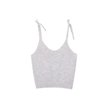 CHARM PICK Tank Top Women's White Gray