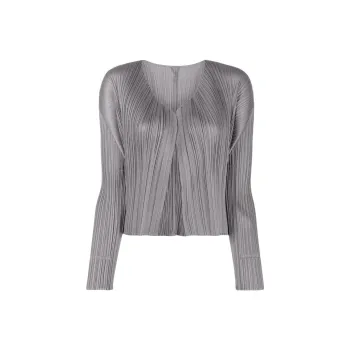 PLEATS PLEASE ISSEY MIYAKE Basics Pleated Cardigan