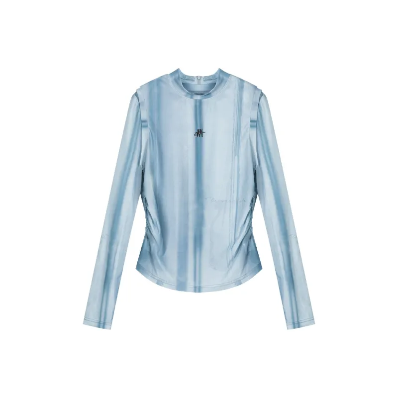 THE SEA LIFE Crop Top Women's Azure-0