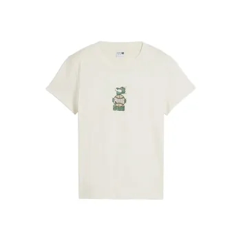 PUMA Regular T Shirt Women's Snow White