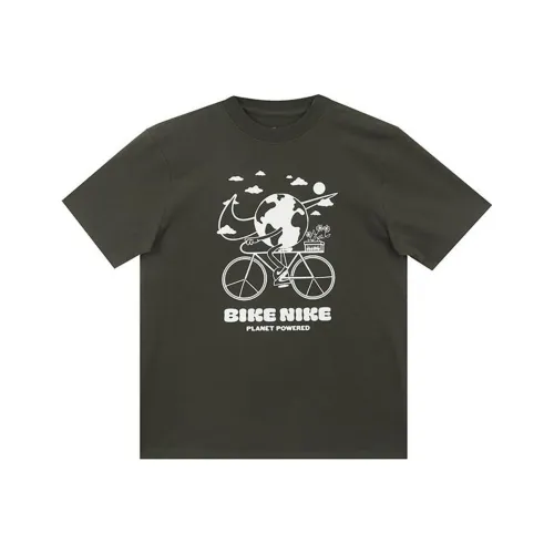 Nike T Shirts Women's Olive Green