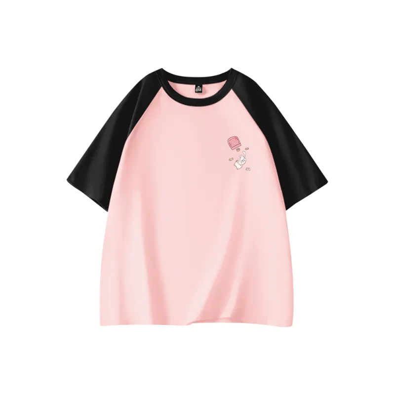 Cotton Raglan Sleeve T Shirt Women's-3