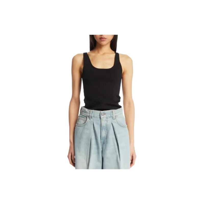 TOTEME Tank Tops Women's Black-0
