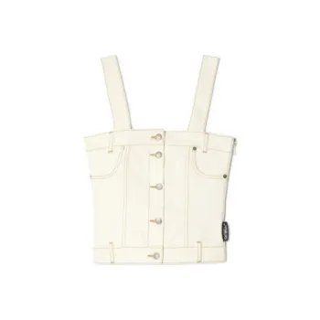 OFF WHITE Denim Corset Top